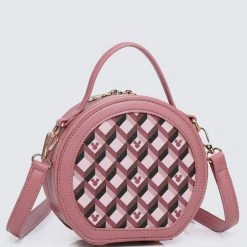 Milliotandco Disney Mickey You're So Fine Top Handle Bag (Pale Red Violet) Bags