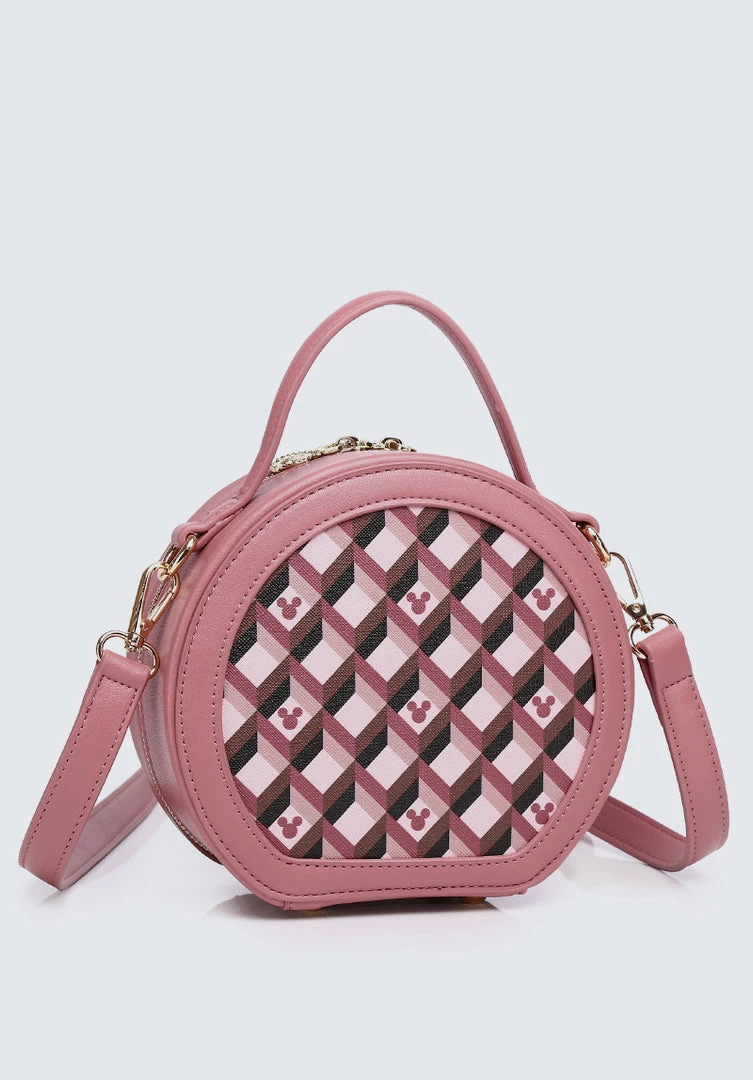 Milliotandco Disney Mickey You're So Fine Top Handle Bag (Pale Red Violet) Bags