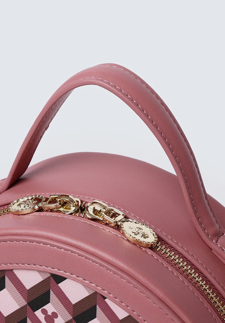 Milliotandco Disney Mickey You're So Fine Top Handle Bag (Pale Red Violet) Bags