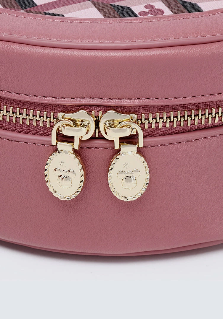 Milliotandco Disney Mickey You're So Fine Top Handle Bag (Pale Red Violet) Bags