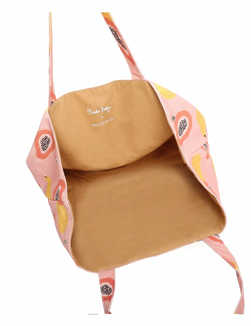 Milliotandco Manda Baby X Milliot & Co. Totes Bag (Salmon)