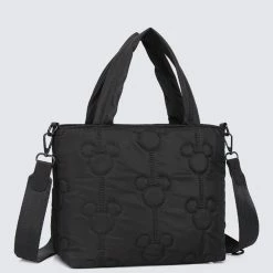 Milliotandco Disney Mickey Never Stop Dreaming Tote Bag (Black) Bags