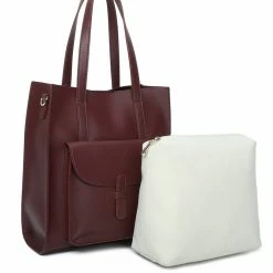 Milliotandco Bags Shirley Tote Bag (Maroon)