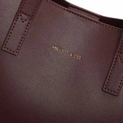 Milliotandco Bags Shirley Tote Bag (Maroon)