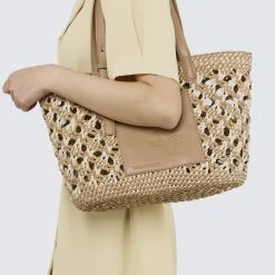 Milliotandco Bags WTP Everything Is Honey Totes Bag (Beige)