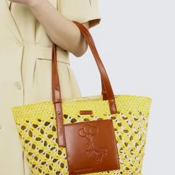 Milliotandco WTP Everything Is Honey Totes Bag (Yellow) Bags