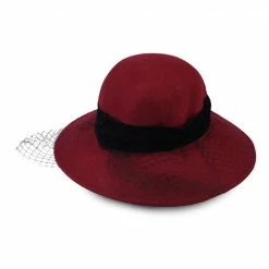 Milliot & Co Alexis Bucket Hat (Maroon) Accessories