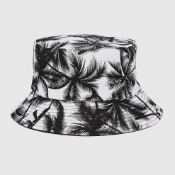 Milliot & Co Accessories Coconut Tree Bucket Hat (Black)