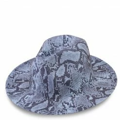 Milliot & Co Accessories Alison Fedora (Medium Blue)