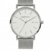 Milliotandco Accessories Greysen Silver Mesh Strap Watch (Silver)