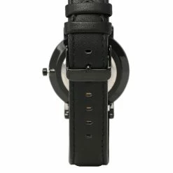 Milliotandco Coen Black Leather Strap Watch (Black)
