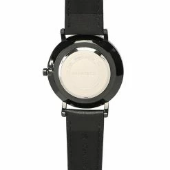 Milliotandco Coen Black Leather Strap Watch (Black)
