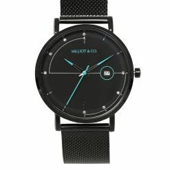Milliotandco Accessories Coen Black Mesh Strap Watch (Iron)