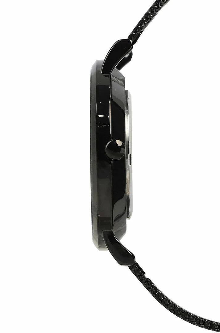 Milliotandco Accessories Coen Black Mesh Strap Watch (Iron)