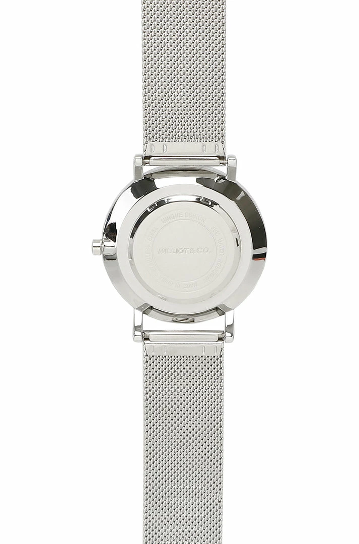 Milliotandco Coen Silver Mesh Strap Watch (Silver) Accessories