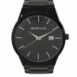 Milliotandco Brayson Black Stainless Steel Strap Watch (Iron)