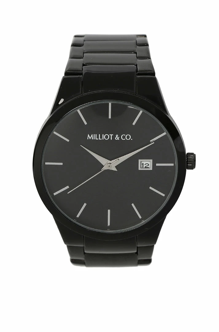Milliotandco Brayson Black Stainless Steel Strap Watch (Iron)