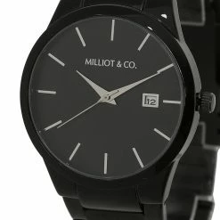 Milliotandco Brayson Black Stainless Steel Strap Watch (Iron)