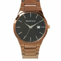 Milliotandco Brayson Gold Stainless Steel Strap Watch (Gold) Accessories
