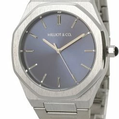 Milliotandco Accessories Brenden Silver Stainless Steel Strap Watch (Silver)