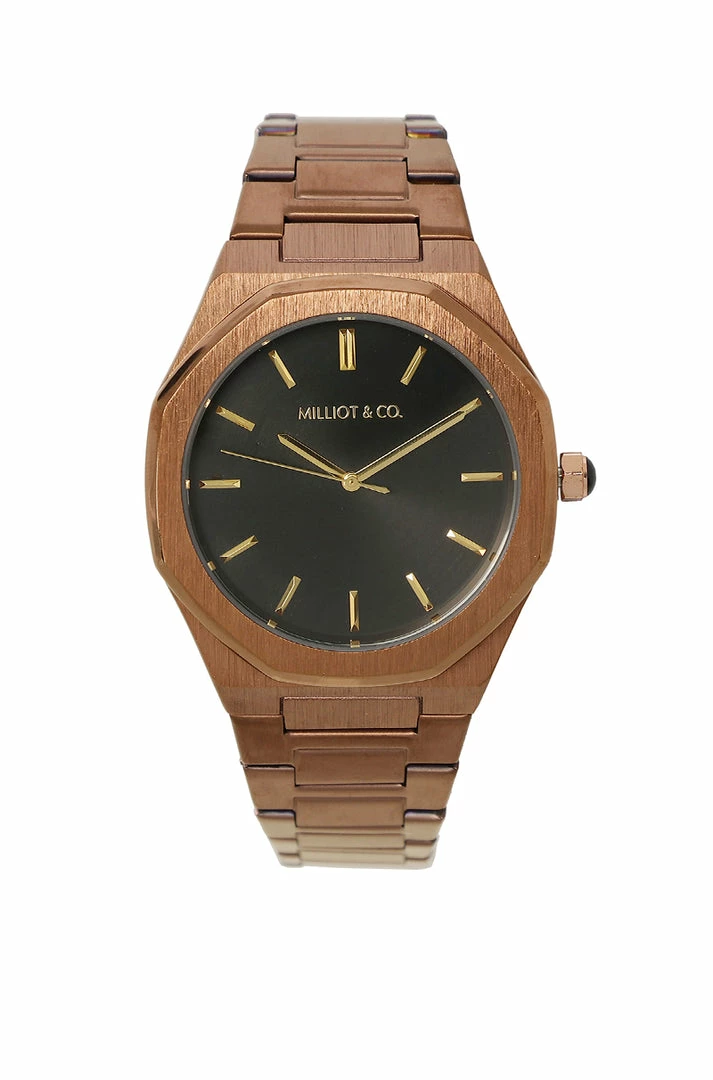 Milliotandco Accessories Brenden Gold Stainless Steel Strap Watch (Gold)
