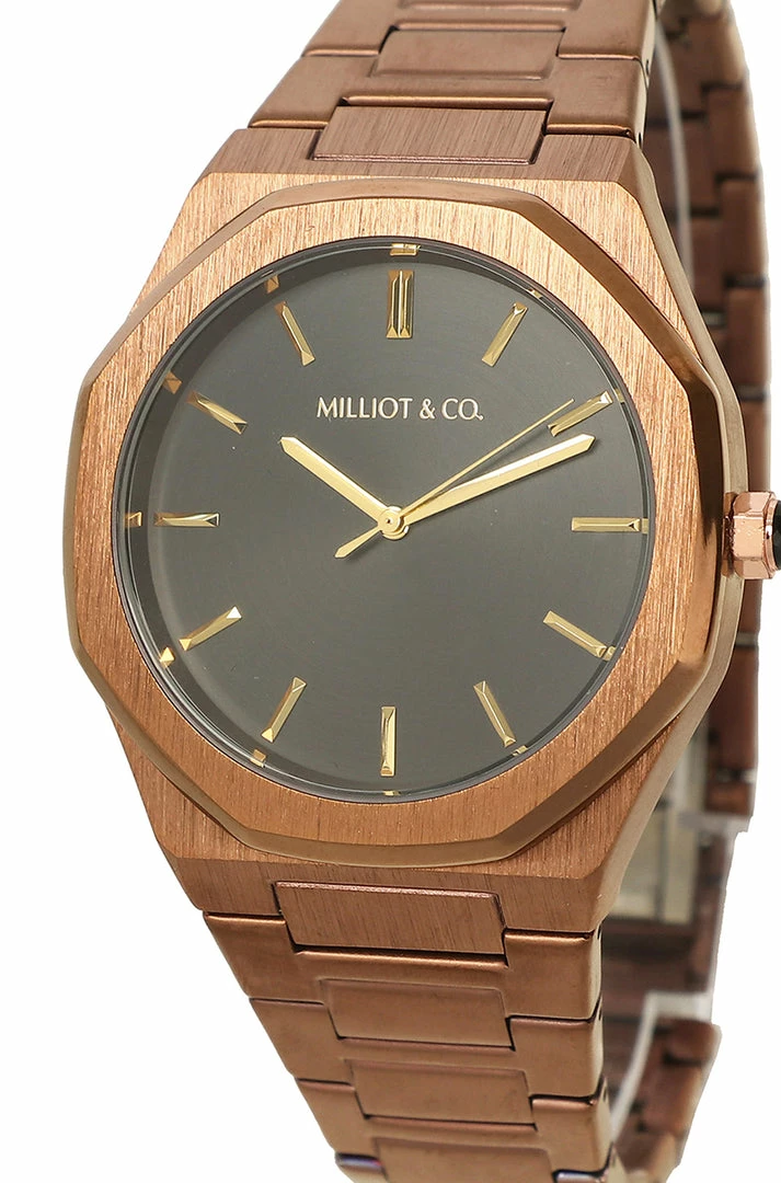 Milliotandco Accessories Brenden Gold Stainless Steel Strap Watch (Gold)