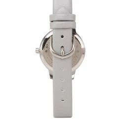 Milliotandco Andy Silver Leather Strap Watch (Grey) Accessories