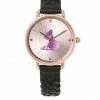 Milliotandco Disney Rapunzel Gleam & Glow Leather Strap Watch (Black) Accessories