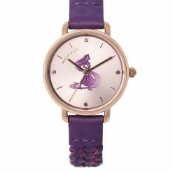 Milliotandco Disney Rapunzel Gleam & Glow Leather Strap Watch (Purple) Accessories