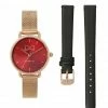 Milliotandco Disney Snow White Mirror Mirror Watch Set (Rose Gold & Black) Accessories