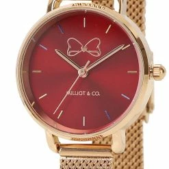 Milliotandco Disney Snow White Mirror Mirror Watch Set (Rose Gold & Black) Accessories