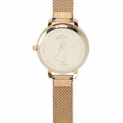 Milliotandco Disney Snow White Mirror Mirror Mesh Strap Watch (Rose Gold)
