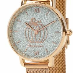 Milliotandco Disney Cinderella Pumpkin Carriage Watch Set (Rose Gold & Navy)