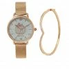 Milliotandco Accessories Disney Cinderella Pumpkin Carriage Watch Set (Rose Gold)