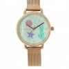Milliotandco Accessories Disney Ariel Kiss The Girl Mesh Strap Watch (Rose Gold)