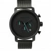 Milliotandco Accessories Cedric Black Mesh Strap Watch (Iron)