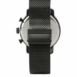Milliotandco Accessories Cedric Black Mesh Strap Watch (Iron)