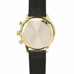 Milliotandco Craig Gold Leather Strap Watch (Charcoal) Accessories