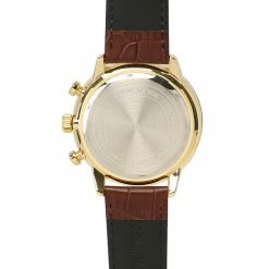 Milliotandco Craig Gold Leather Strap Watch (Pecan)