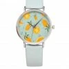 Accessories Manda Baby X Milliot & Co. Silver Leather Strap Watch (Aquamarine)