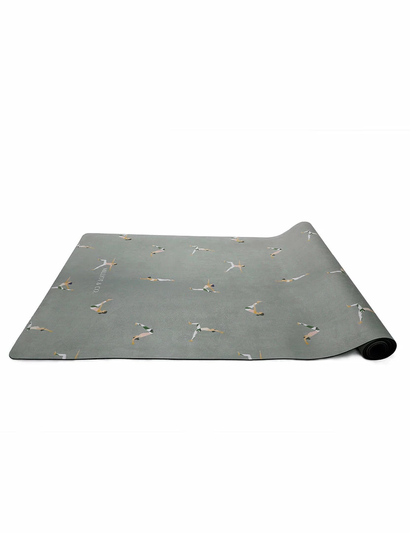 Milliotandco Yoga Mats Let’s Do Yoga Rubber Sport Mat (3.5MM) - Green