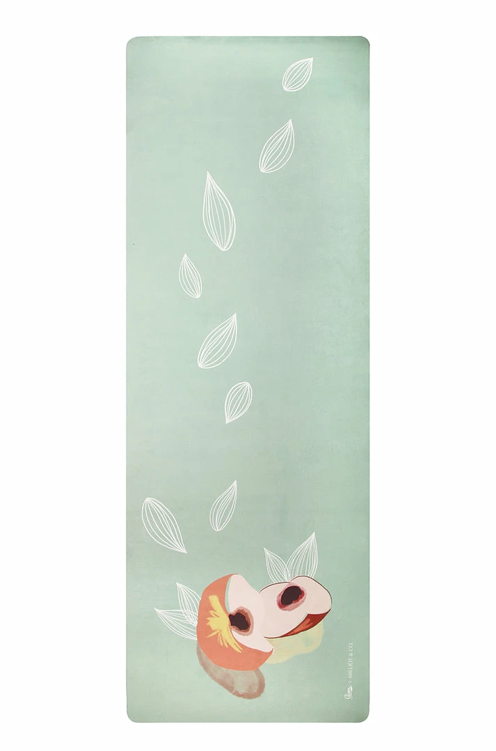 Milliotandco Yoga Mats Quan X Milliot & Co. - Peaches Rubber Sport Mat (3.5MM) - Green