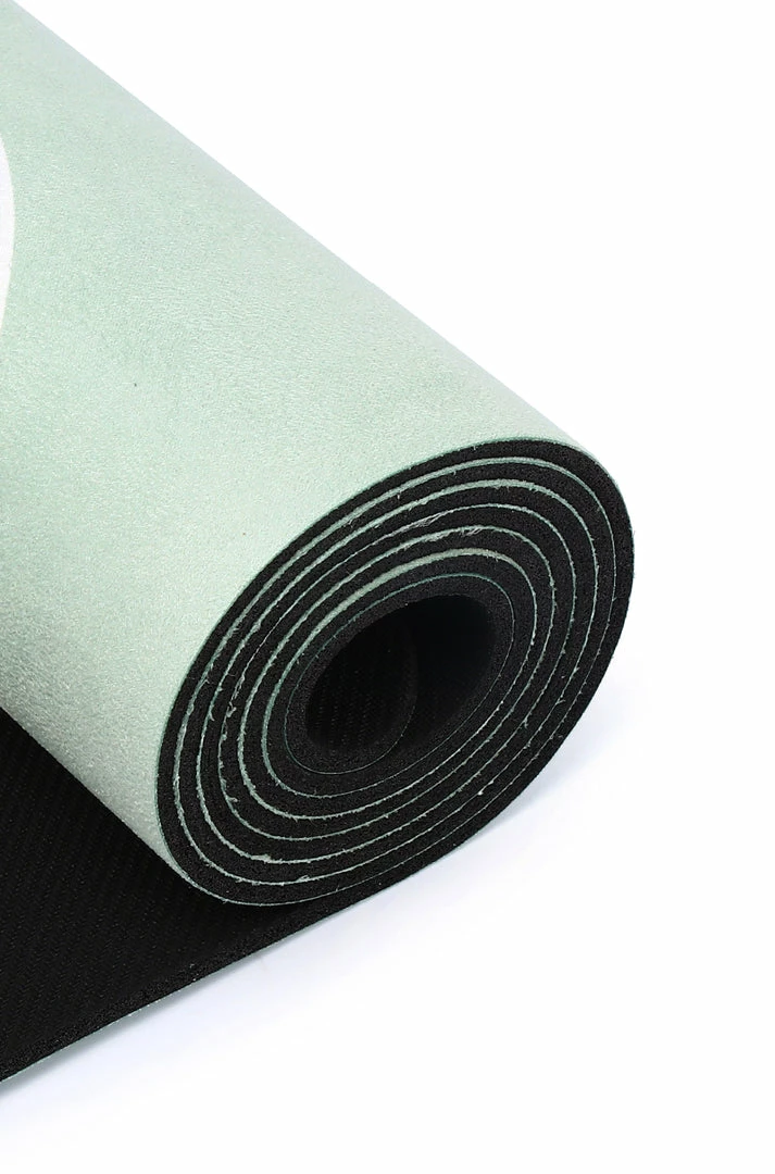 Milliotandco Yoga Mats Quan X Milliot & Co. - Peaches Rubber Sport Mat (3.5MM) - Green
