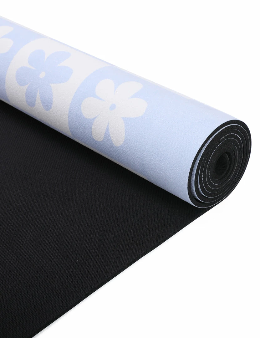 Milliotandco Accessories Flower Power Yoga Mat (3.5mm) (Light Blue)
