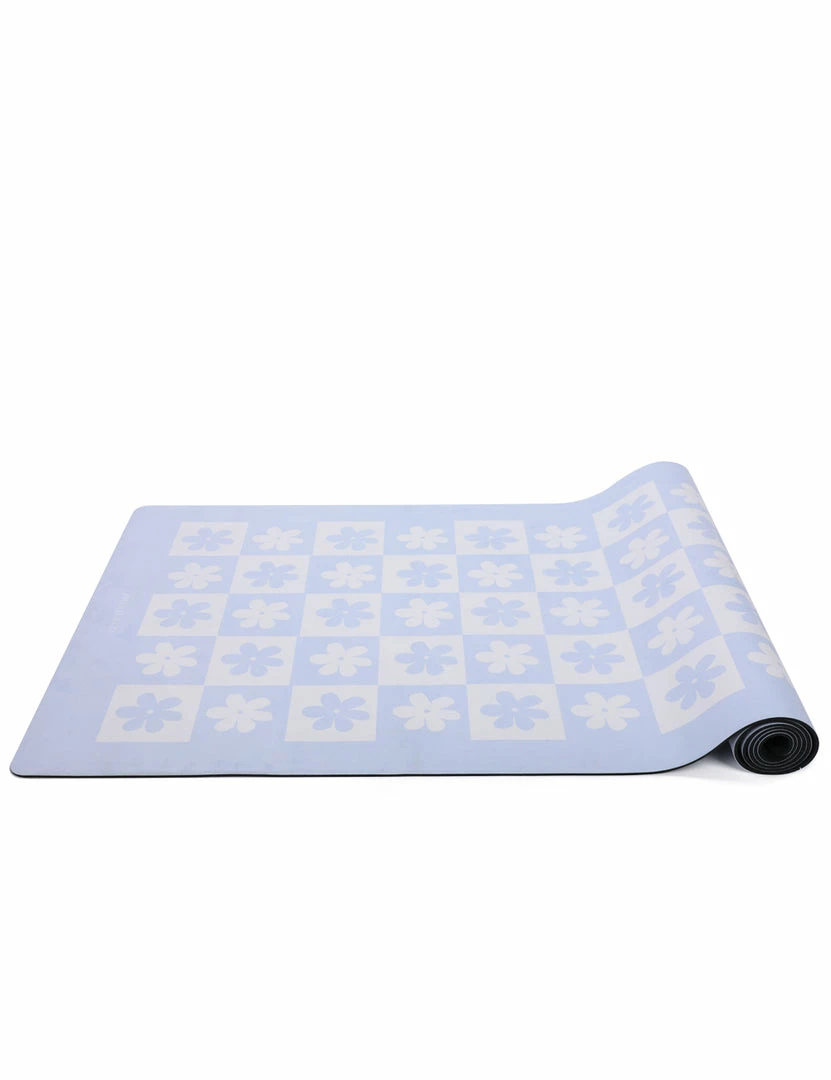 Milliotandco Accessories Flower Power Yoga Mat (3.5mm) (Light Blue)