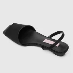 Milliotandco Shoes Nurita Harith Hanis Square Toe Ballerina & Flats (Black)