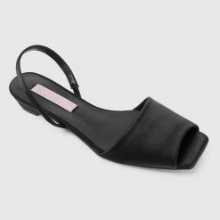 Milliotandco Shoes Nurita Harith Hanis Square Toe Ballerina & Flats (Black)