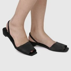 Milliotandco Shoes Nurita Harith Hanis Square Toe Ballerina & Flats (Black)