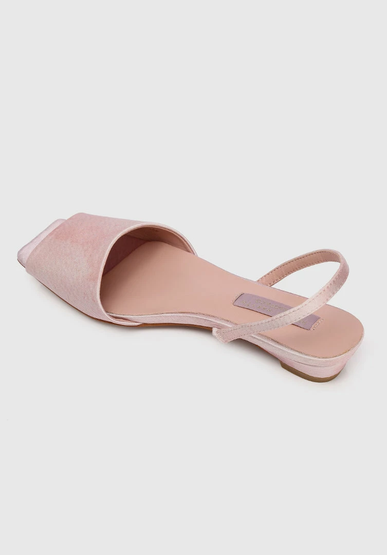 Milliotandco Nurita Harith Hanis Square Toe Ballerina & Flats (Pink)