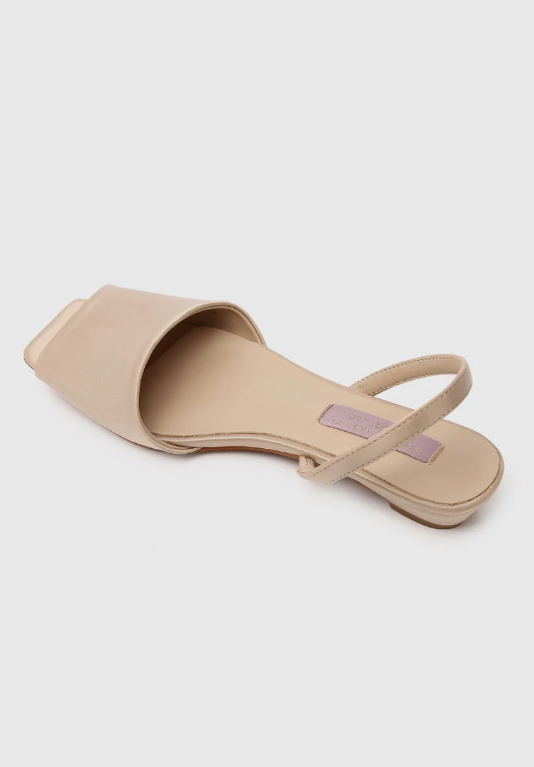 Milliotandco Shoes Nurita Harith Hanis Square Toe Ballerina & Flats (Tortilla)